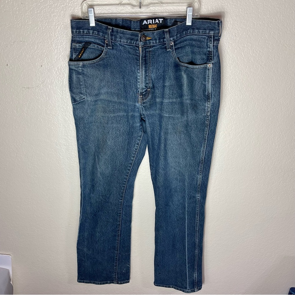ARIAT REBAR M4 low rise boot jeans 34x34 dark wash